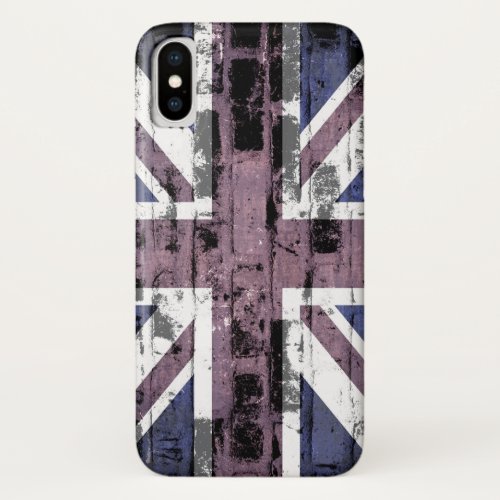 United Kingdom flag 5 iPhone X Case