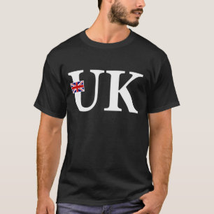 United Kingdom Flag and Country Initials T-Shirt