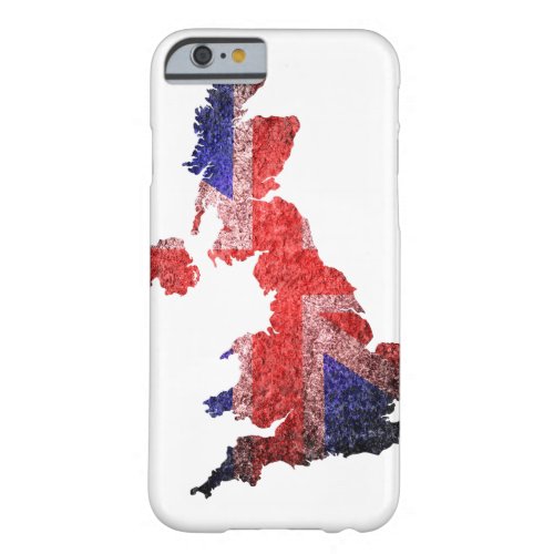 United Kingdom flag and map Barely There iPhone 6 Case