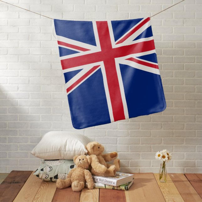 United Kingdom flag Baby Blanket (In Situ)