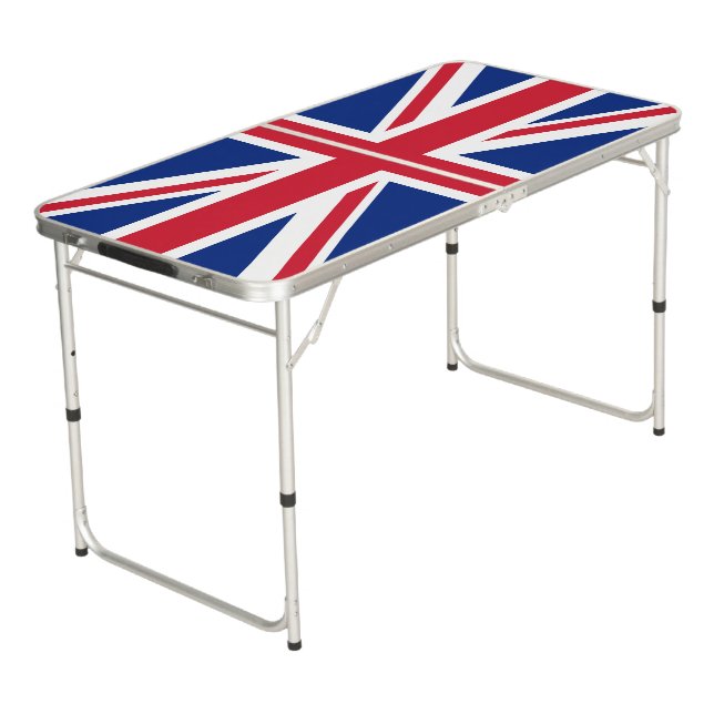 United Kingdom flag Beer Pong Table (Angled)