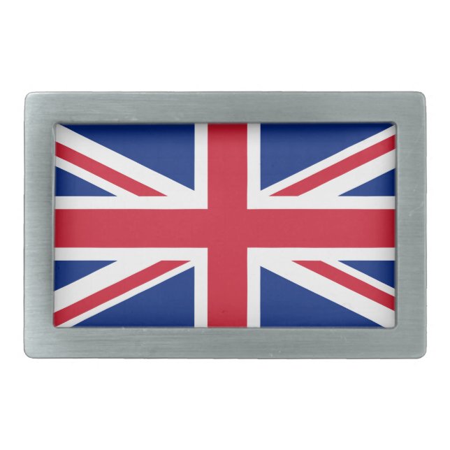 United Kingdom flag Belt Buckle (Front)