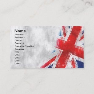 United Kingdom Flag Business Card