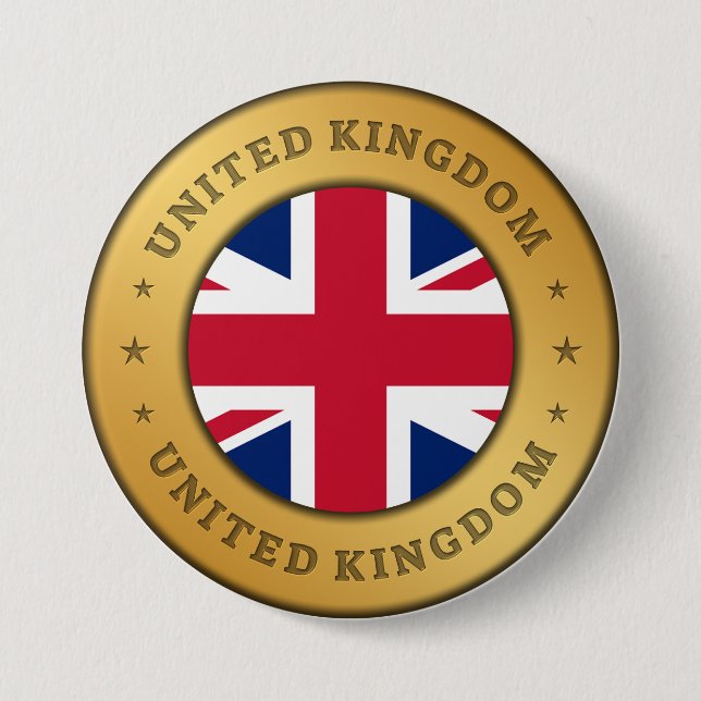 United Kingdom Flag Button (Front)