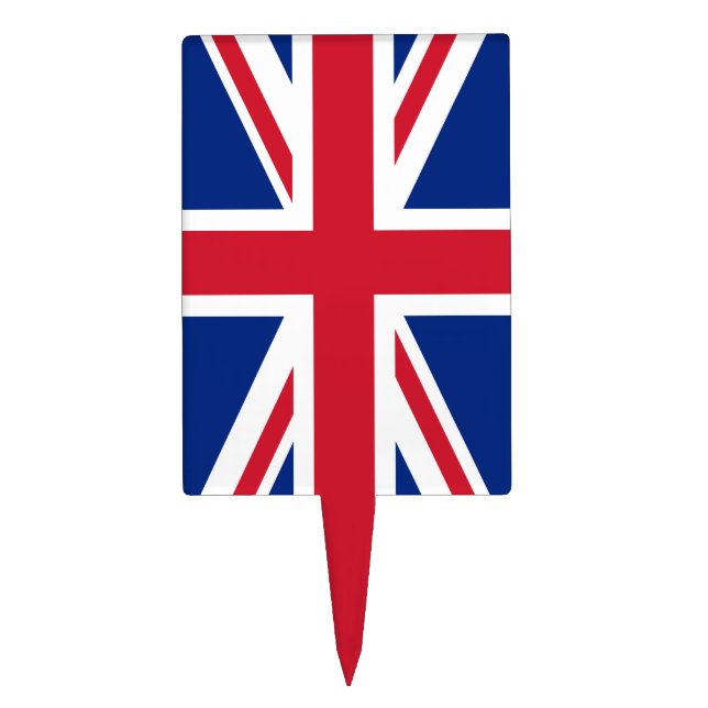 United Kingdom flag Cake Topper (Front)