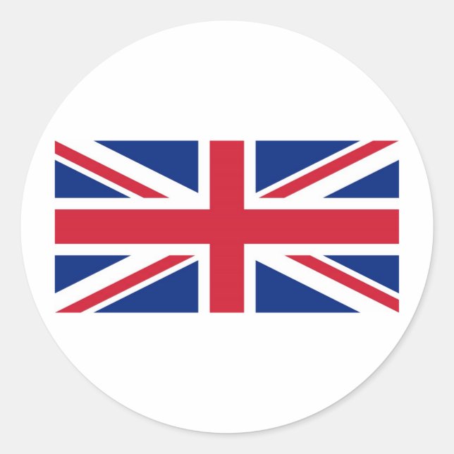 United Kingdom Flag Classic Round Sticker (Front)