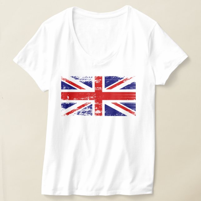United Kingdom Flag Cool T-Shirt - England (Laydown)