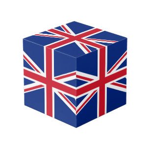 United Kingdom flag Cube
