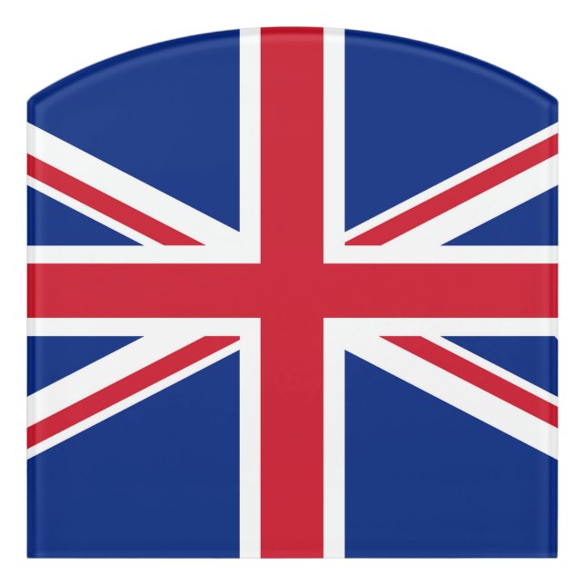 United Kingdom flag Door Sign (Contour Front)
