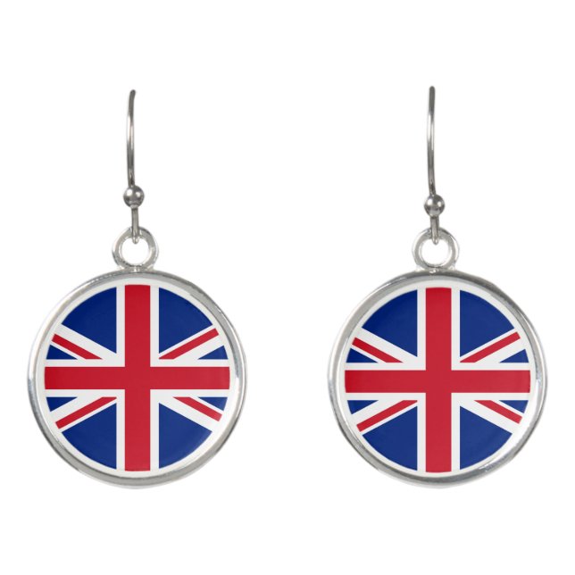 United Kingdom flag Earrings (Front)