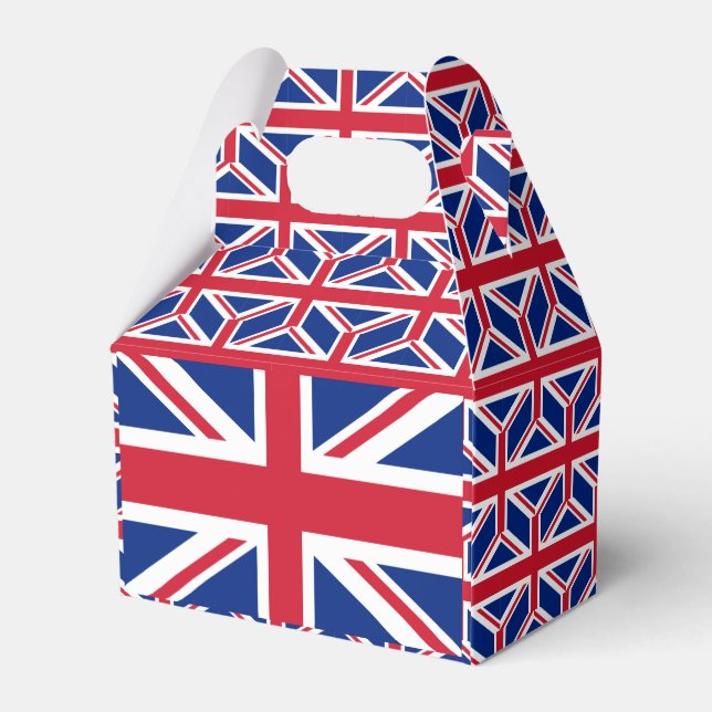 United Kingdom Flag Favor Boxes (Back Side)