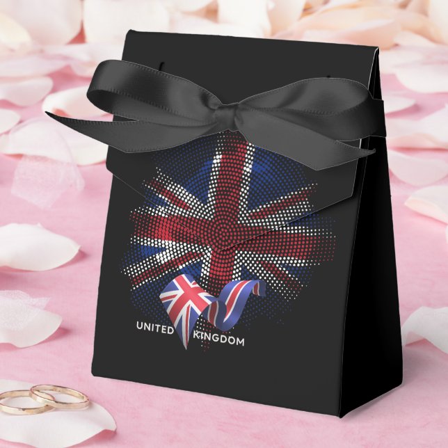 United Kingdom Flag Favor Boxes (Wedding)
