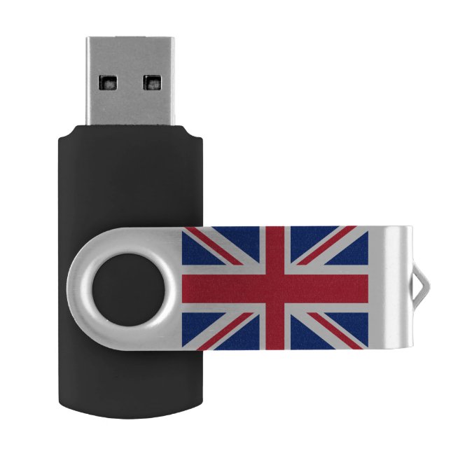 United Kingdom Flag Flash Drive (Opened)