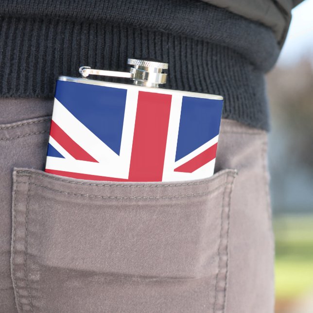United Kingdom flag Flask (In Situ)