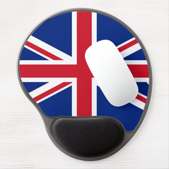 United Kingdom flag Gel Mouse Pad (Left Side)