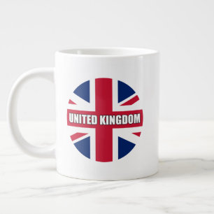 United Kingdom Flag Giant Coffee Mug