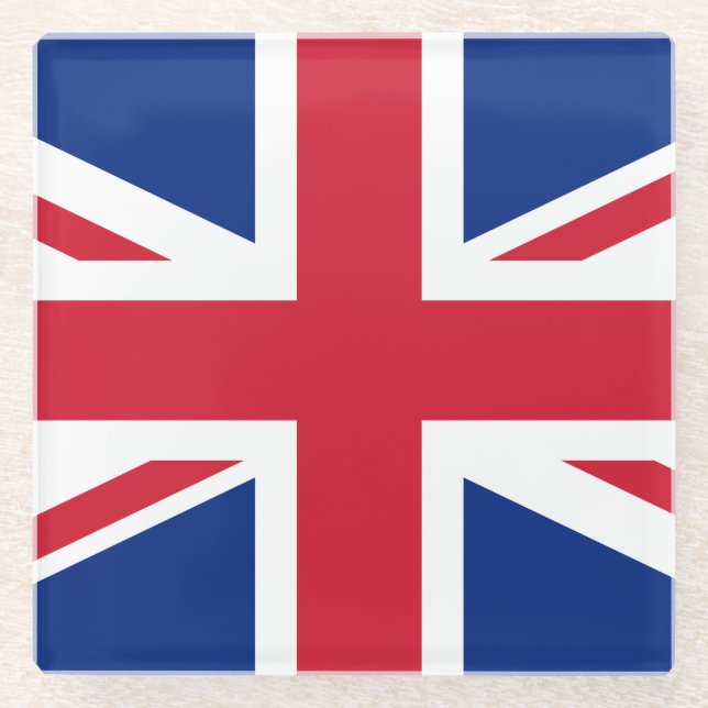 United Kingdom flag Glass Coaster (Front)