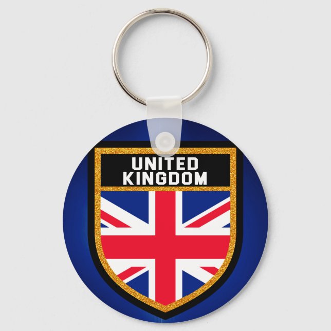 United Kingdom Flag Keychain (Front)