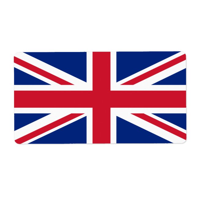 United Kingdom flag Label (Front)