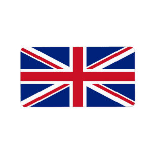 United Kingdom flag Label