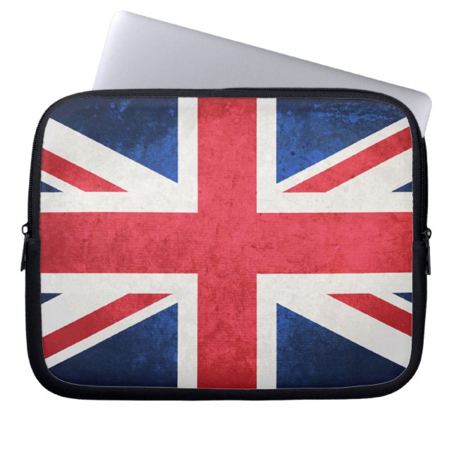 United Kingdom Flag Laptop Sleeve (Front)