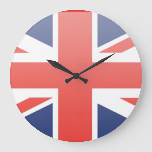 United Kingdom Flag Large Clock (Front)