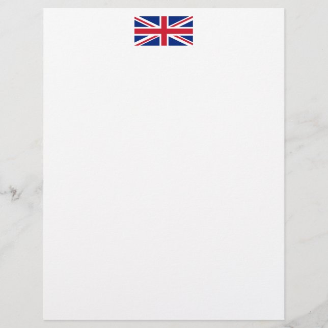 United Kingdom flag Letterhead (Front)