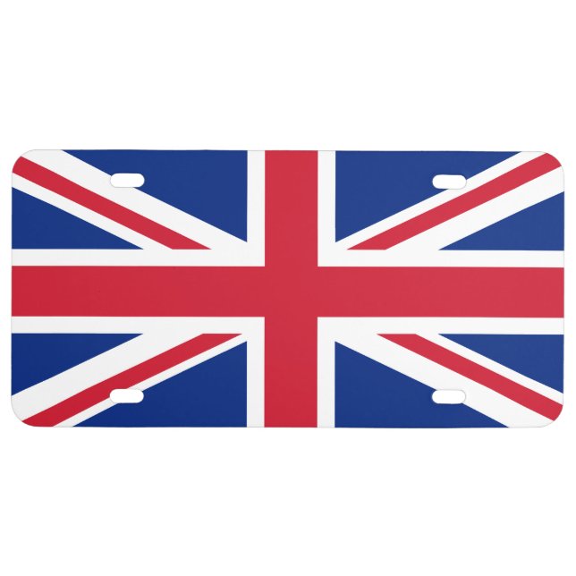 United Kingdom Flag License Plate (Front)