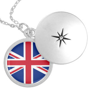 United Kingdom flag Locket Necklace