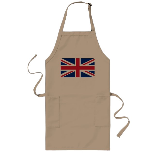 United Kingdom flag Long Apron (Front)