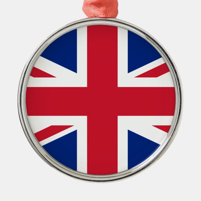 United Kingdom flag Metal Ornament (Front)