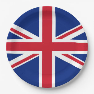United Kingdom flag Paper Plates