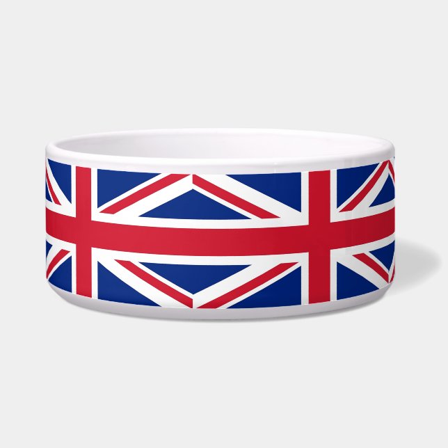 United Kingdom Flag Pet Bowl (Left)
