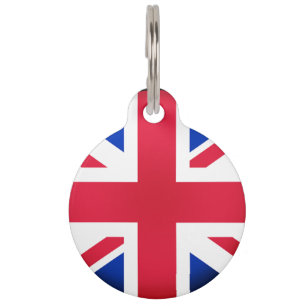 United Kingdom flag Pet ID Tag