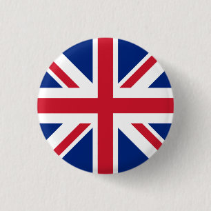 United Kingdom Flag Pinback Button