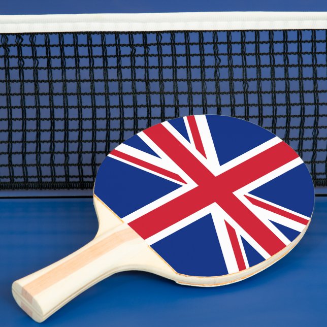 United Kingdom flag Ping Pong Paddle (Insitu)