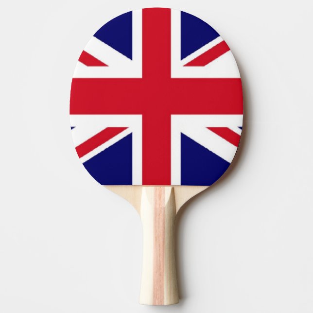 United Kingdom Flag Ping Pong Paddle (Front)
