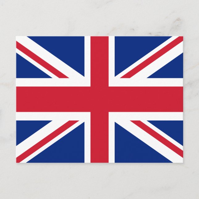 United Kingdom Flag Postcard (Front)