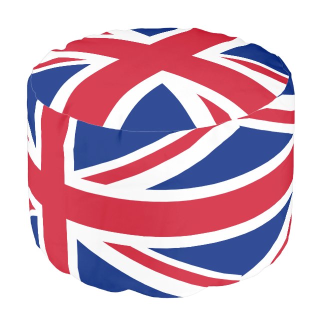 United Kingdom flag Pouf (Angled Front)