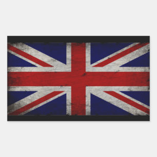 united kingdom flag rectangular sticker