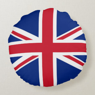 United Kingdom flag Round Pillow
