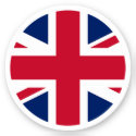 United Kingdom Flag Round Sticker