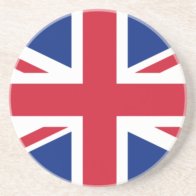 United Kingdom flag Sandstone Coaster (Front)