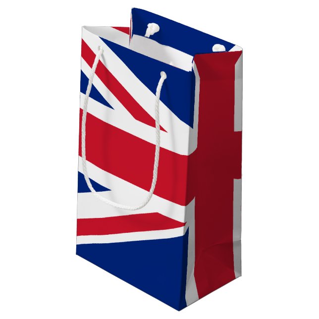 United Kingdom flag Small Gift Bag (Back Angled)