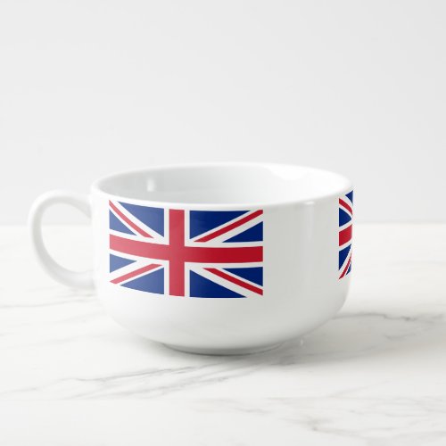 United Kingdom flag Soup Mug