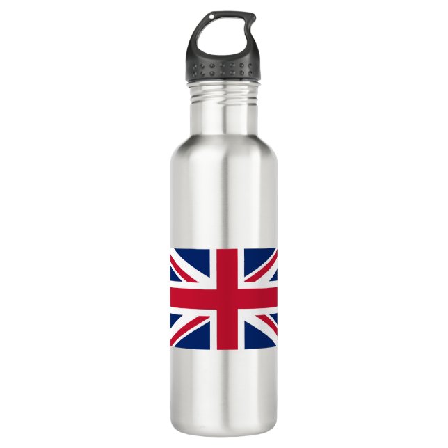 United Kingdom Flag Stainless Steel Water Bottle (Front)