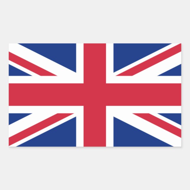 United Kingdom Flag Stickers* Rectangular Sticker (Front)