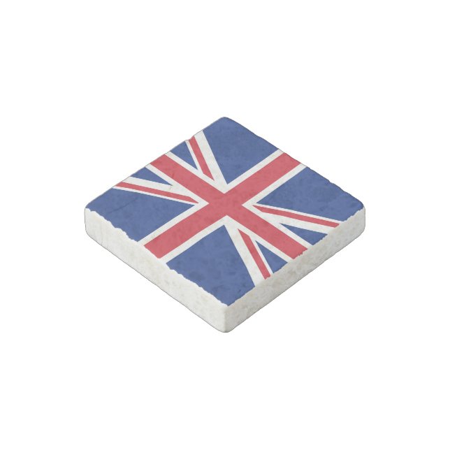United Kingdom flag Stone Magnet (Angled)