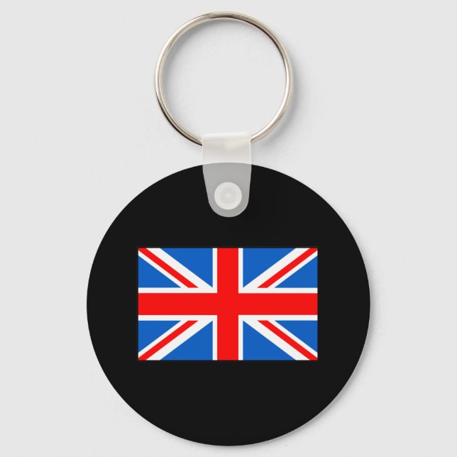 United Kingdom Flag T-shirts and Gifts Keychain (Front)