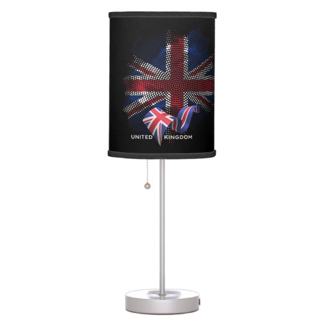 United Kingdom Flag Table Lamp (Right)